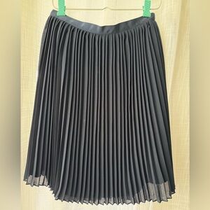 J. Crew | Navy Pleated Sunburst Skirt